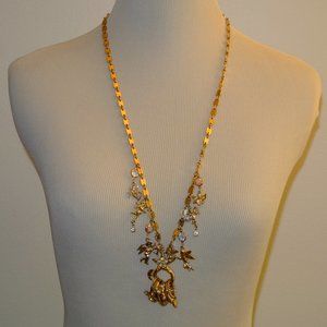 Kirks Folly Rare Angels and Secret of the 7 Rings Necklace & Bracelet Gold Tone